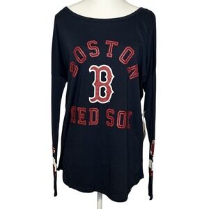 47 Boston Red Sox NWT Women's Graphic T-shirt Long Sleeve Med *minor flaw